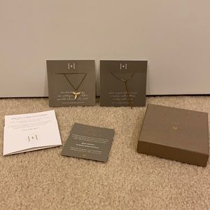 Two Layered Gold Plated Necklaces from Etsy